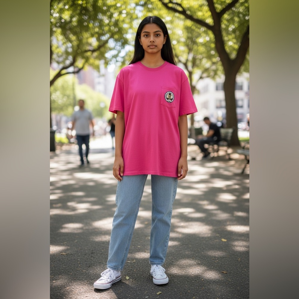Gildan - Welcome To Las Vegas *The Golden City* T-Shirt (Pink ~ NEW)